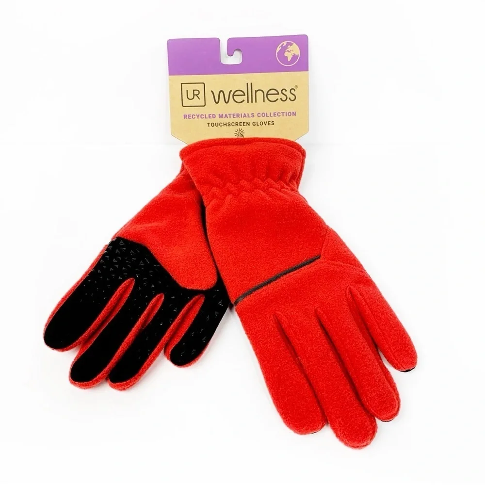 UR Wellness Red Touchscreen Gloves